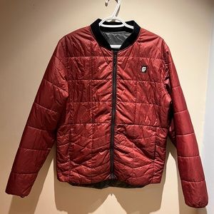 Reversible Bomber Style Light Puffer Jacket